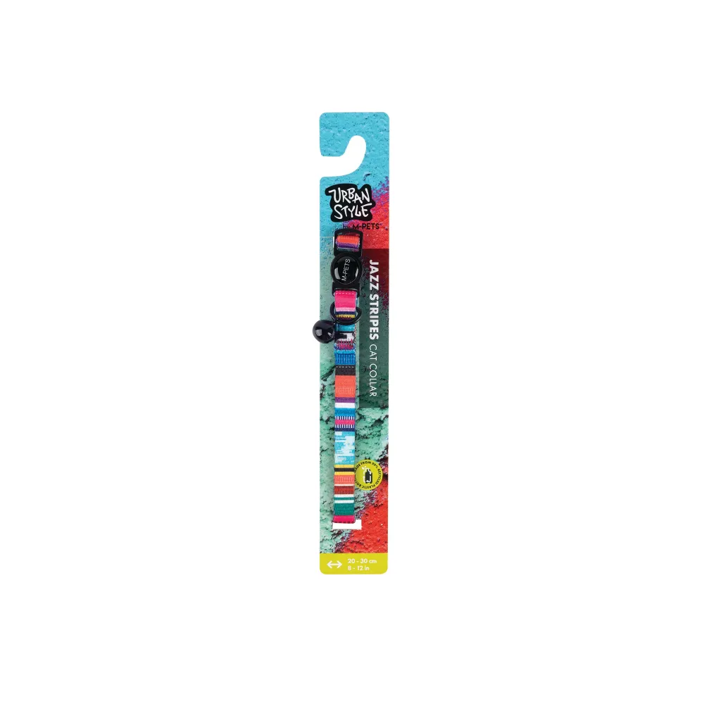 URBANSTYLE Jazz Stripes Cat ECO Collar