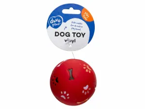 Vinyl treat ball paws ø7,5cm mixed colors Pets Qatar