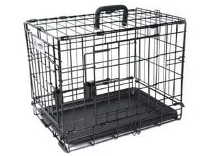 VOYAGER Wire Crate - 2 doors new patented lock Black Pets Qatar