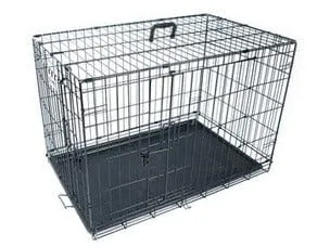 VOYAGER Wire Crate - 2 doors new patented lock Black Pets Qatar