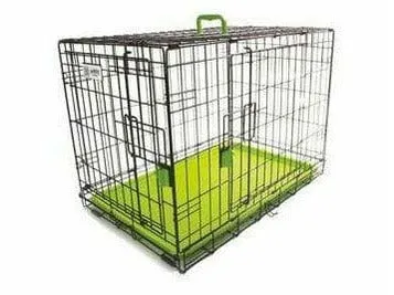 VOYAGER WIRE CRATE - 2 DOORS S, GREEN Pets Qatar