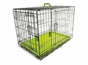 VOYAGER WIRE CRATE - 2 DOORS S, GREEN Pets Qatar