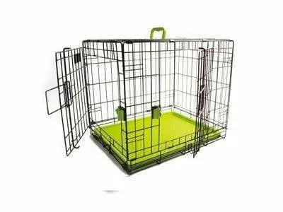 VOYAGER WIRE CRATE - 2 DOORS S, GREEN Pets Qatar