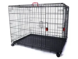 Voyager Wire Crate - 2 Doors With Wheels Patented Securo Lock Pets Qatar