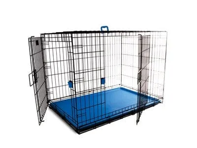 Voyager Wire Crate - 2 Doors Xxl, Blue Pets Qatar