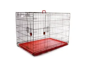 Voyager Wire Crate - 2 Doors Xxl, Red Pets Qatar