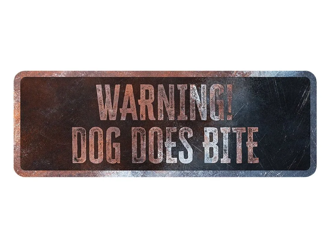 Warning Sign English 25X20X0,3Cm Multicolour Pets Qatar