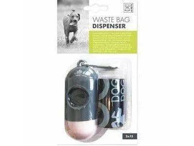 WASTE BAG DISPENSER DUAL / BLACK MIXED COLOR ASSORTMENT Pets Qatar