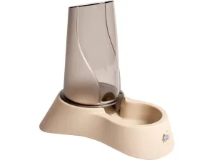 Water & Food Dispenser Nuvola 3 3500ml - 23x34x34cm mocaccino Pets Qatar