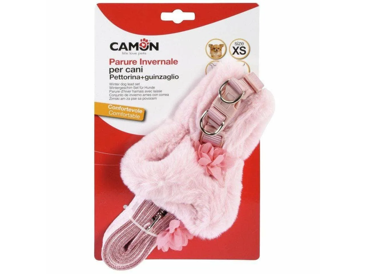 Winter harness with reflective trimming and leash ( 120cm)  size S Pets Qatar