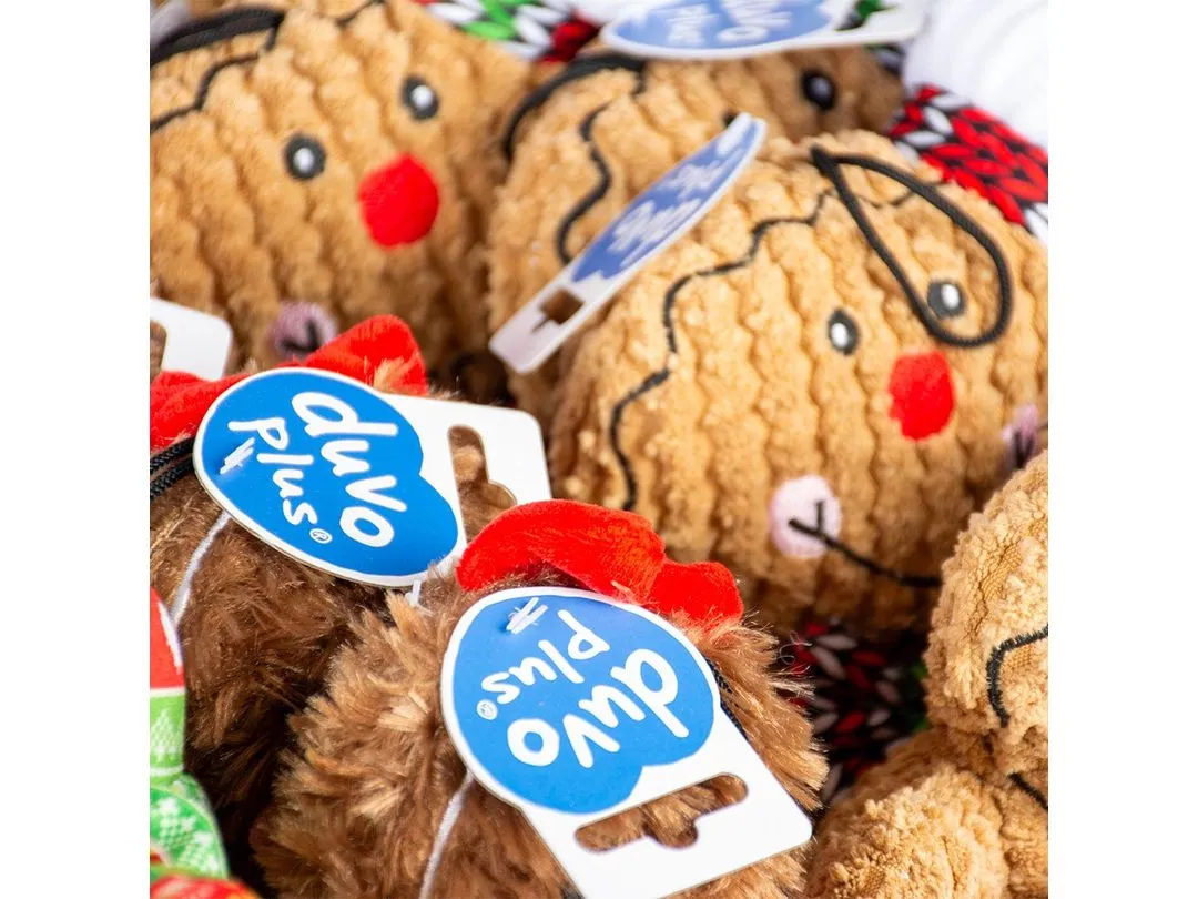 Xmas Plush gingerbread men 19x15x6cm - display mixed colors Pets Qatar