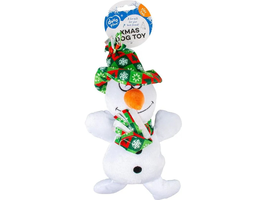 Xmas Plush snowman Max 26x18x12cm white Pets Qatar